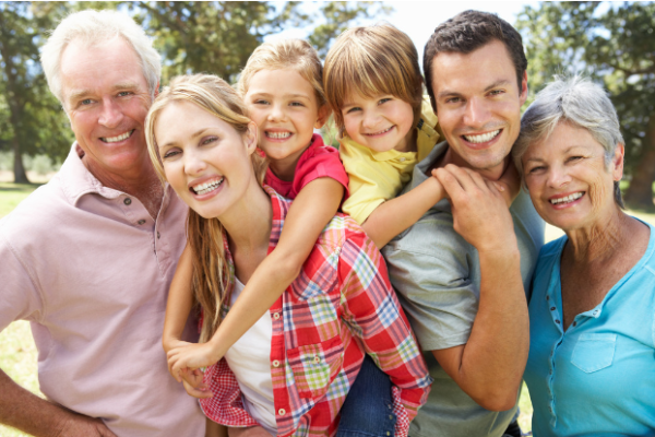 Family receiving wellness services at Carthage Family Wellness clinic.